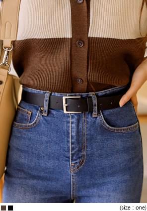 KODEN SQUARE FRAME LEATHER BELT