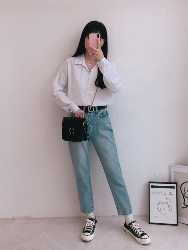 Yoncheong Half-breasted Denim Pants