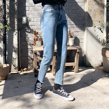 위커 일자핏 데님 팬츠