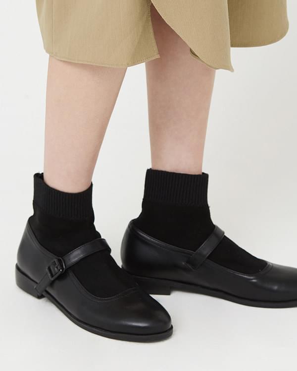 socks set flat shoes