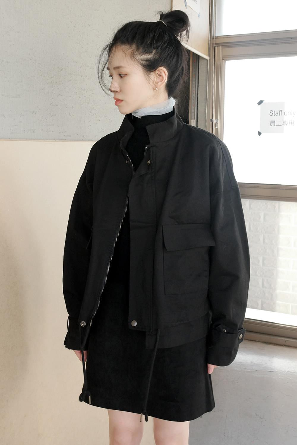 string crop jacket (2colors)