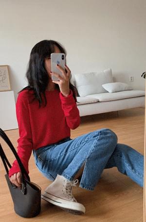 웰던 슬릿데님팬츠