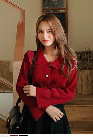 설레이는프릴카라 가디건