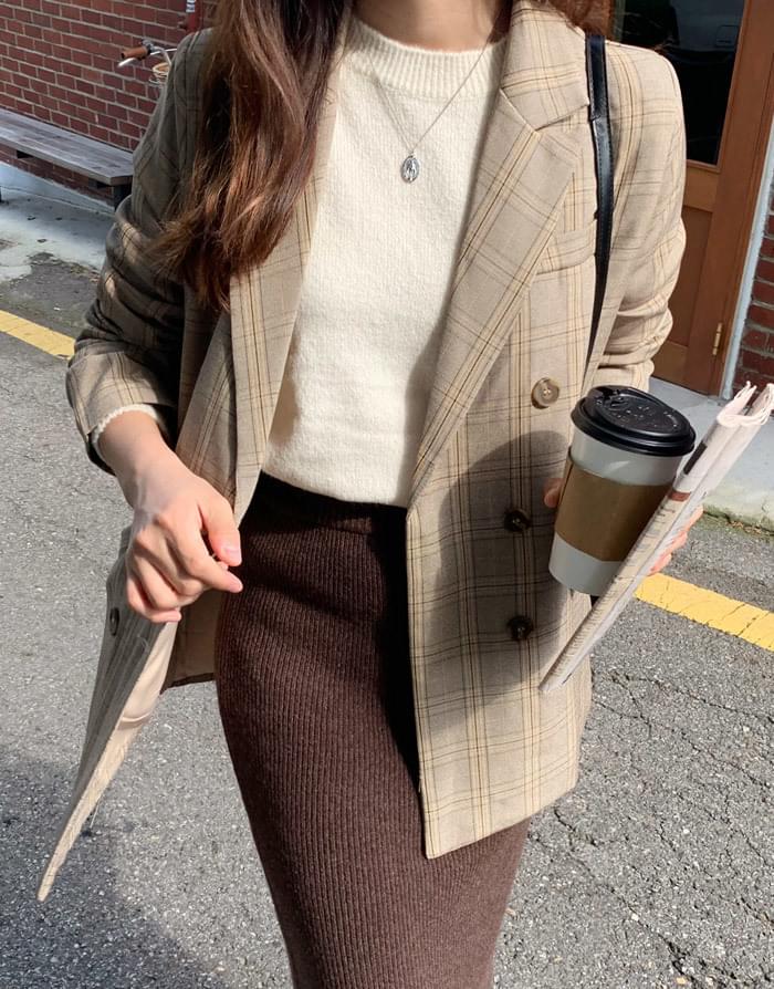 힐스체크오버핏자켓