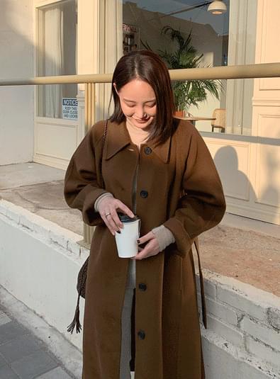 헨느 롱 핸드메이드 coat (*3color)