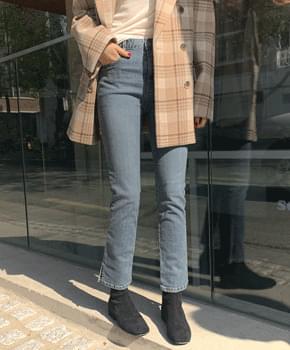 포드 슬릿 데님팬츠