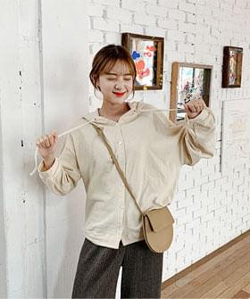 무지오픈업후드가디건