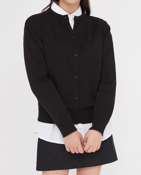 nell round knit cardigan