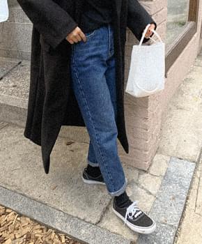 노트 배기 데님팬츠