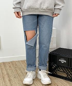 Bay back bending denim P