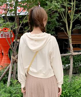 Zip plain cropped tea
