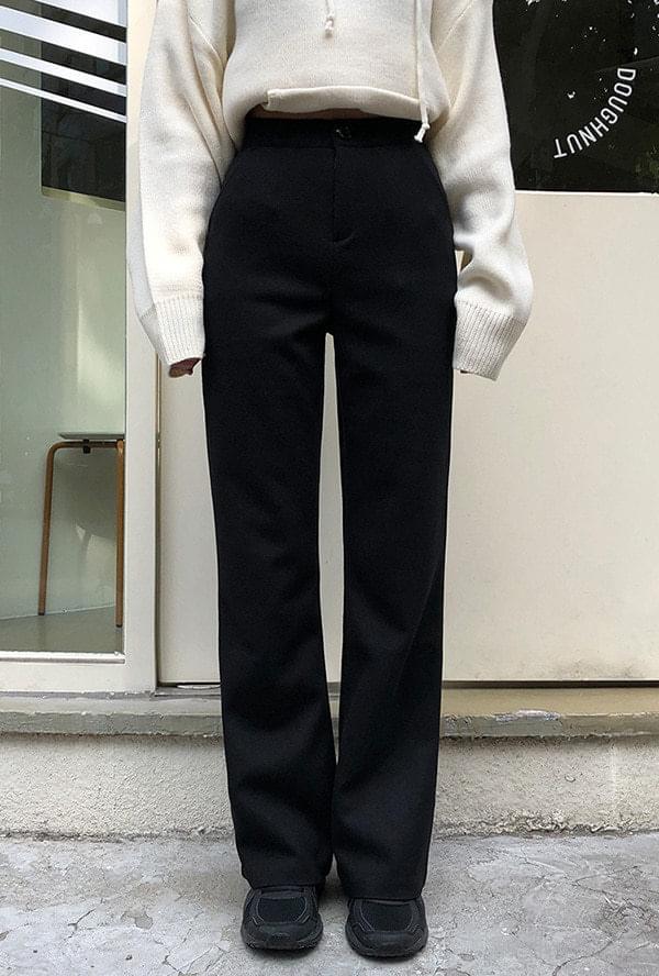 부츠컷 도톰 슬랙스