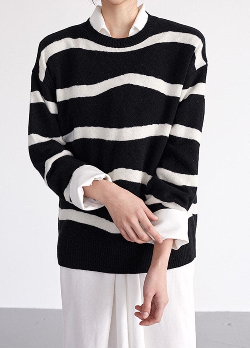 Wave cache knit