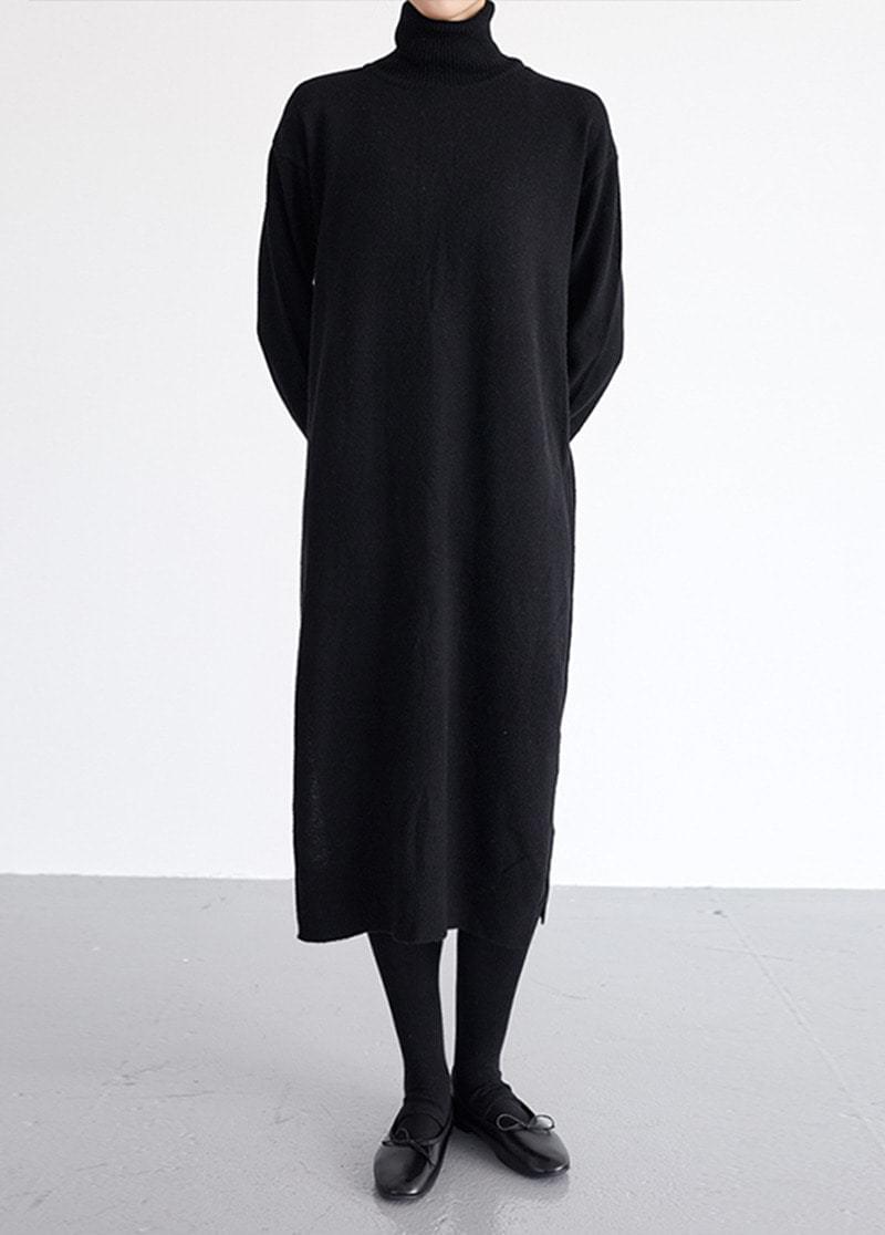 Polar long knit dress