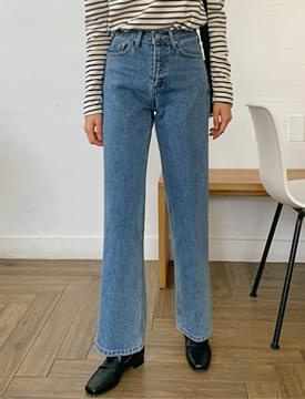 Dust straight denim pants_H