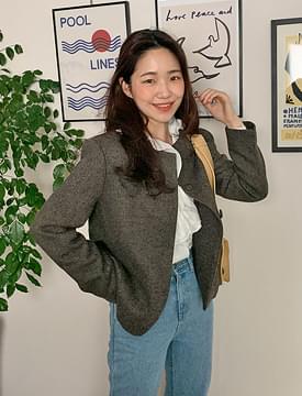 Lave round wool jacket_H (size : free)