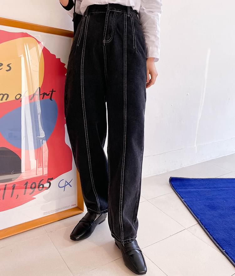보이핏 센터 스티치 팬츠