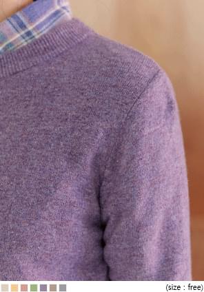 LOMEN WOOL CASHMERE BOKASHI KNIT