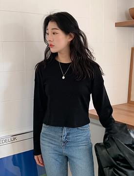 Slim golgi crop T_C 長袖