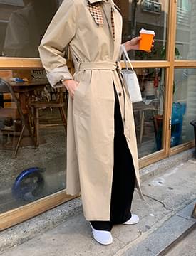 Single button trench coat_C コート