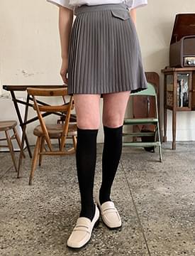 Slim pleats mini skirt_C スカート