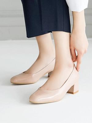 완전기본 미들힐 펌프스 4cm