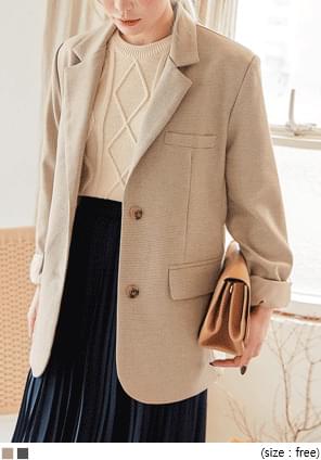 LEMORE CHECK SINGLE JACKET