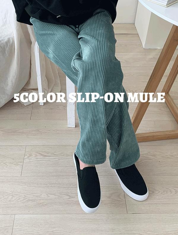 슬립온 뮬 (5color)