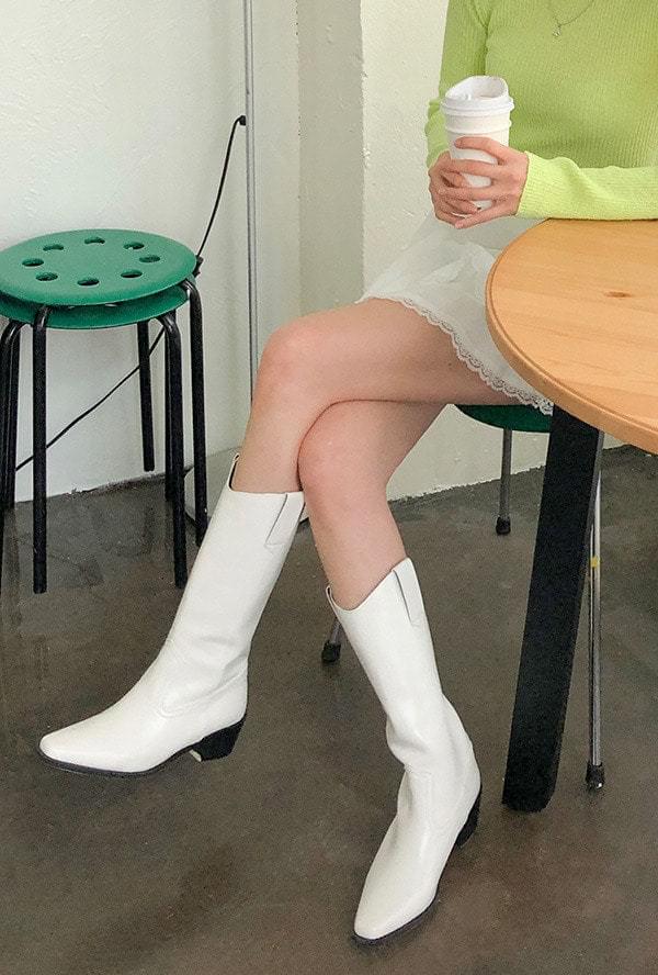 미들 롱 웨스턴 부츠