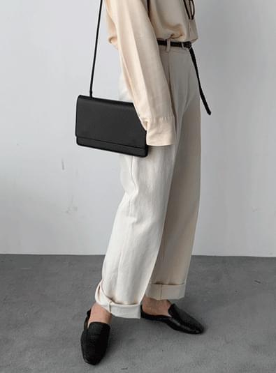 Pintuck cotton wide pants 長褲