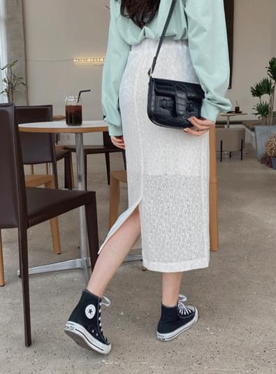 White lace sk 裙子