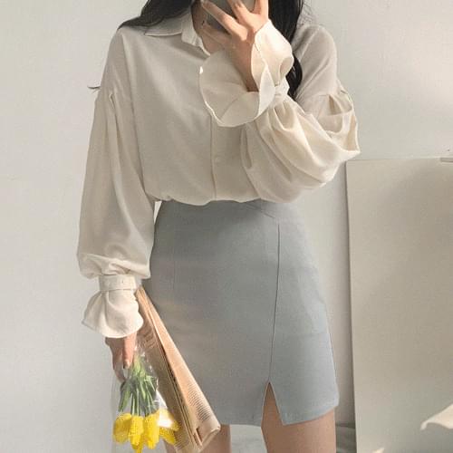 메종퍼프루즈셔츠