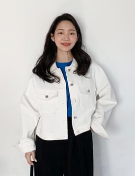Angle cotton trucker jacket_C 夾克外套
