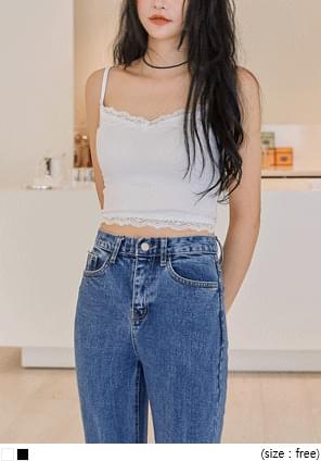 LACE CROP SLEEVELESS