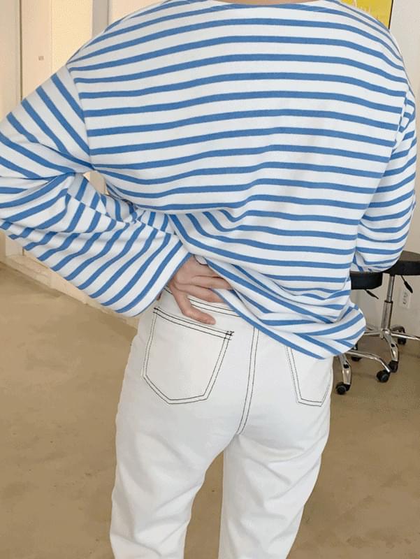 레어 스티치 팬츠