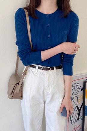 롤리 골지라운드 가디건
