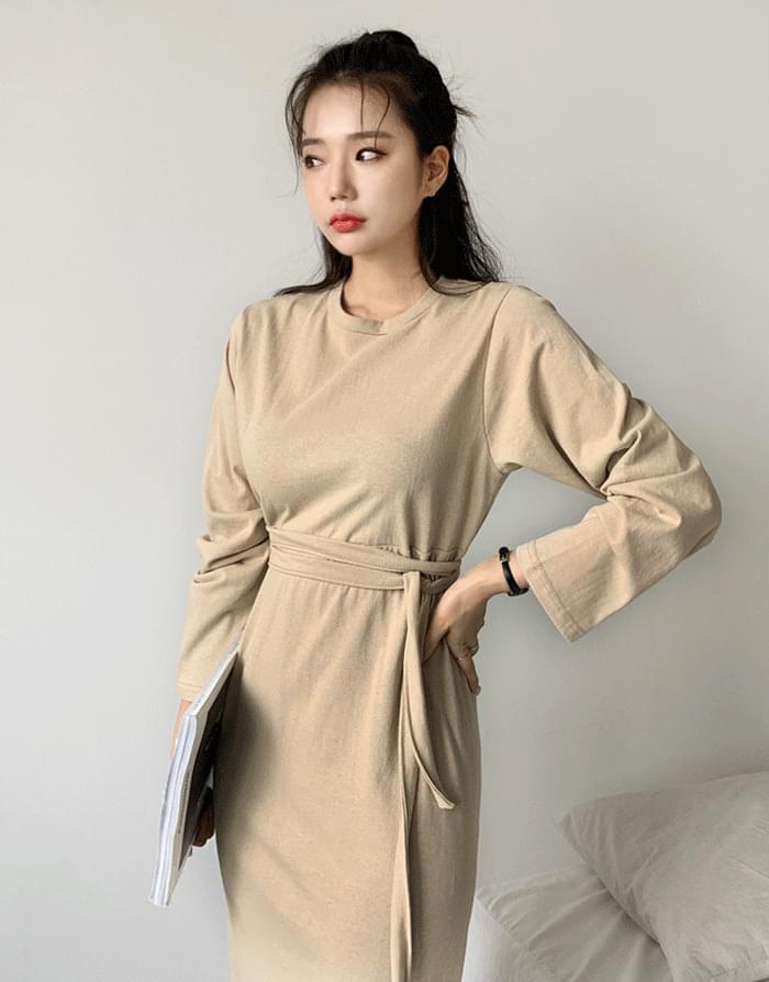 무지긴팔끈원피스