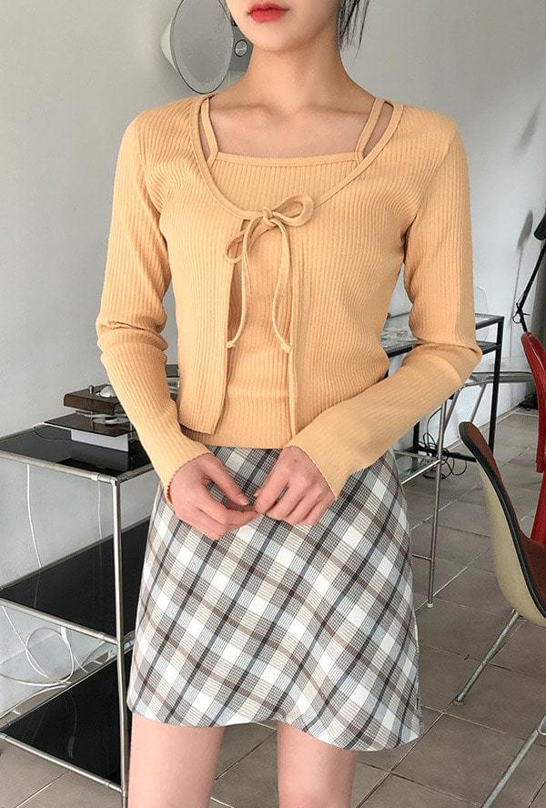 스프링 가디건+나시 SET