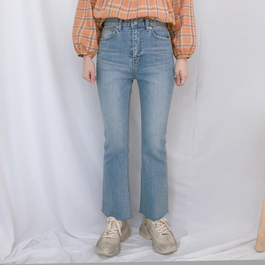 9046 slim bootcut denim pants jeans