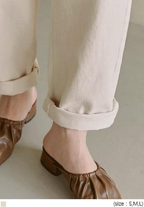 TERO ROLL UP WIDE COTTON PANTS
