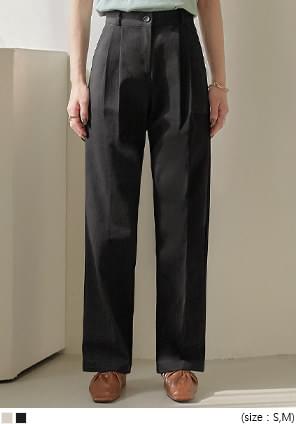 GLANA PINTUCK COTTON PANTS