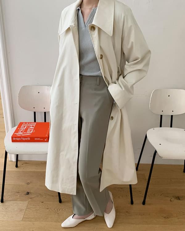 marry buckle trench coat