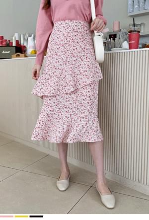 Sharvia Double-fried Flower Skirt