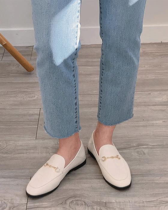 2way 금장 로퍼 shoes - 3color