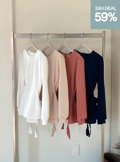 백리본 퍼프 bl (*4color)