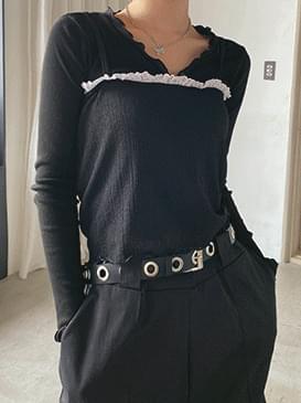 물결 어게인 티셔츠&가디건
