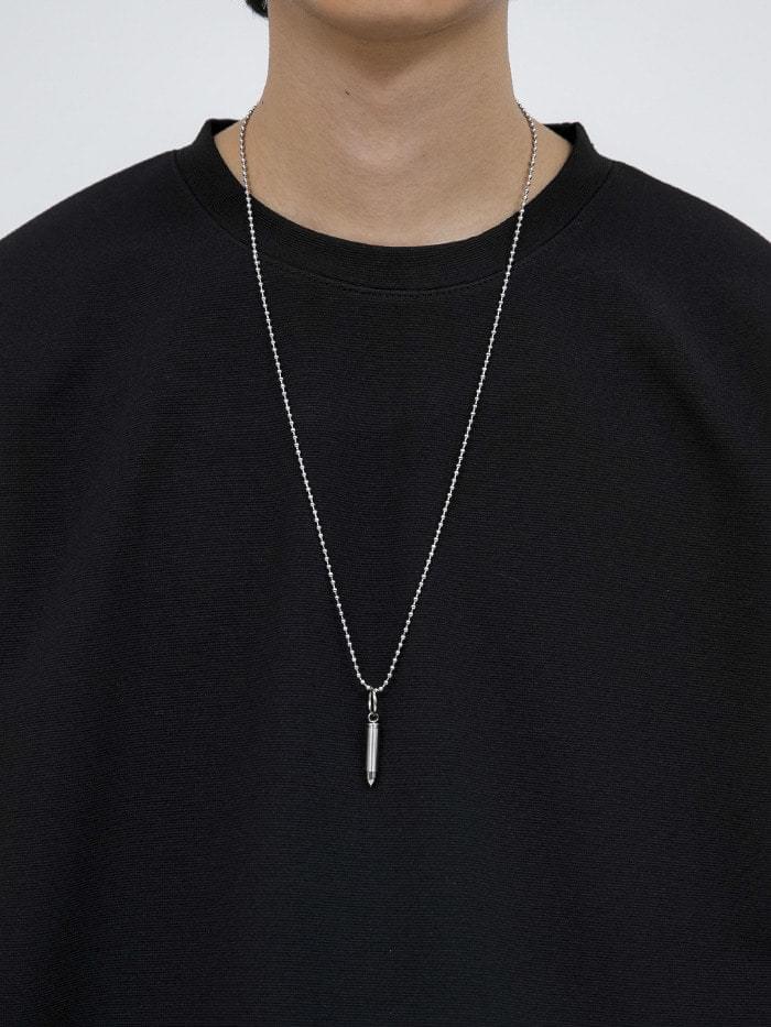matte bullet necklace