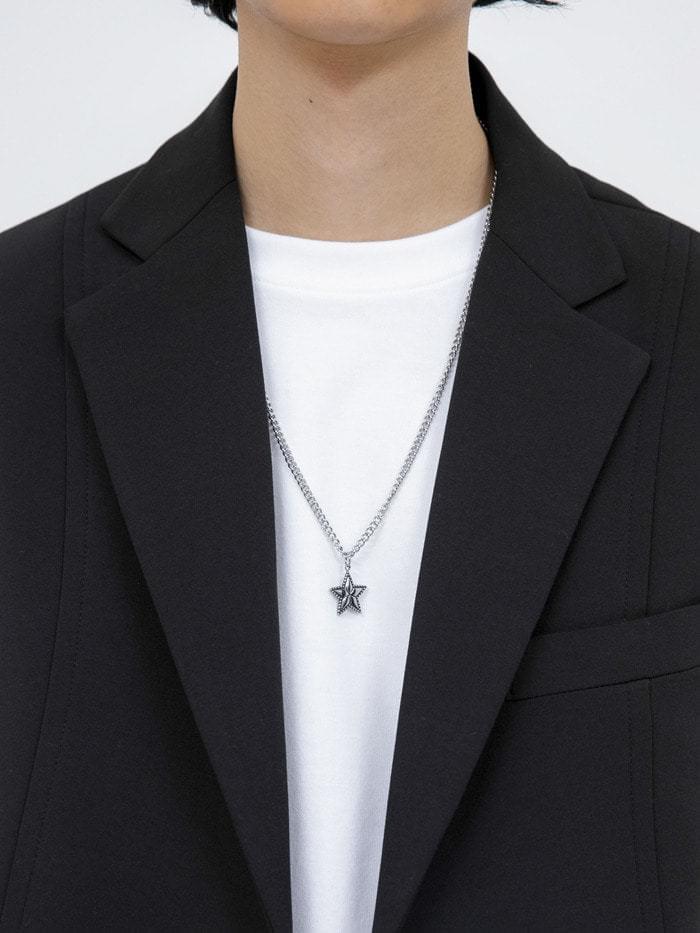 matte star necklace