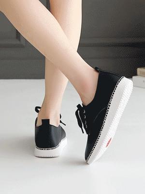디에튼 가죽 스니커즈 3cm