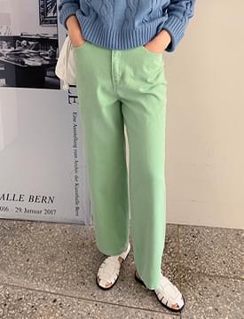 Color Cotton Date Pants 長褲